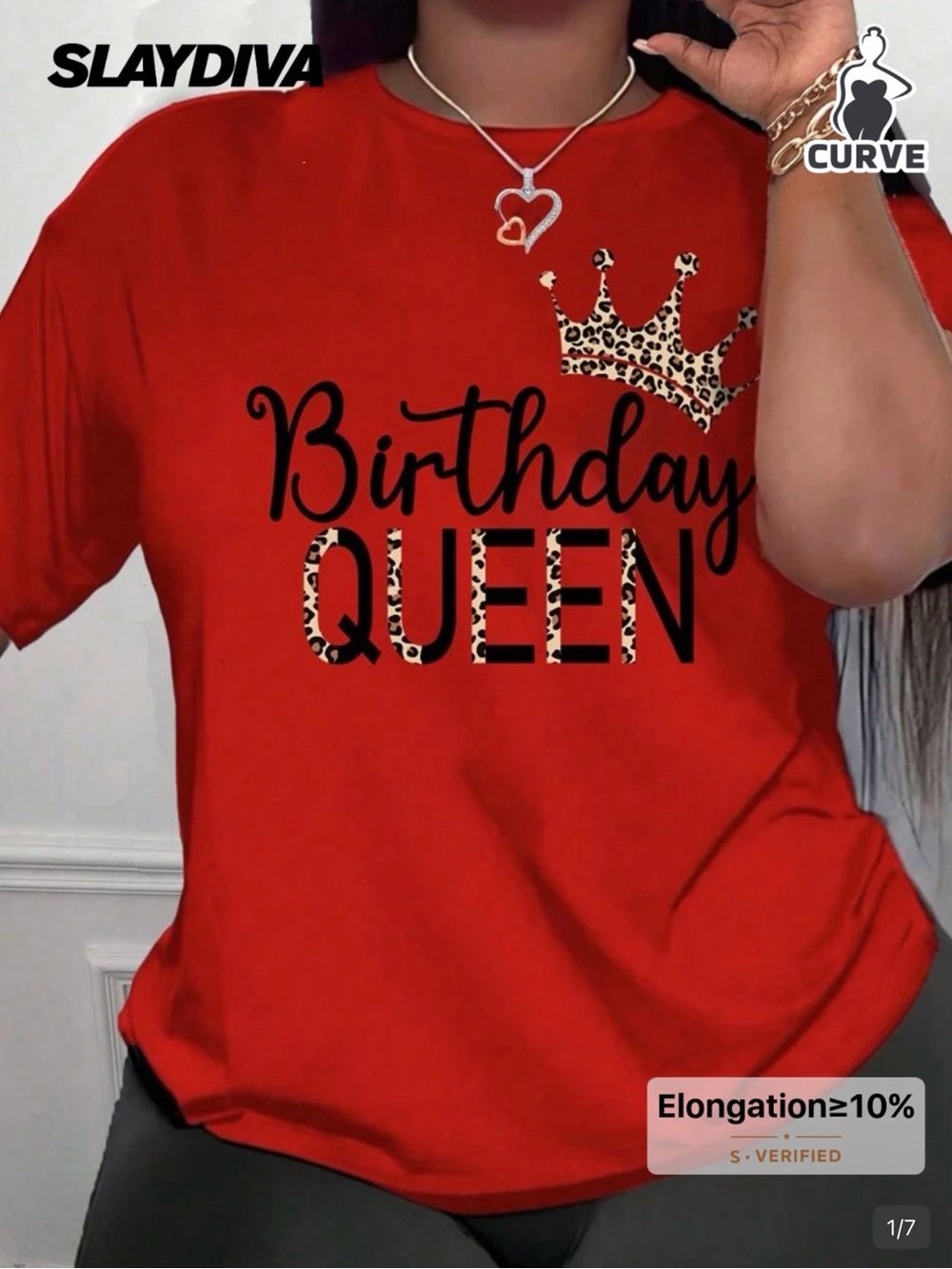 Birthday Queen Red Tee with Leopard Crown and Leopard leggings